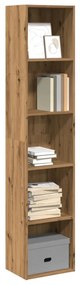 vidaXL Bibliotecă, stejar artizanal, 40x30x189 cm, lemn prelucrat
