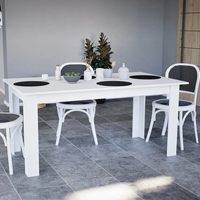Masă de dining Yorki Standard 160x90 cm albă