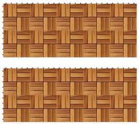 Set dale din lemn de acacia, 30 x 30 cm, 20 buc.