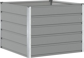 vidaXL Jardinieră Gri deschis 100 x 100 x 75 cm Oțel