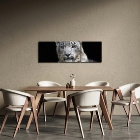 Tablou - Snow Leopard (cu ceas) (90x30 cm)