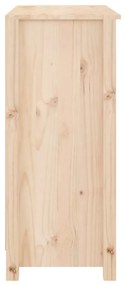 Servanta, 70x35x80 cm, lemn masiv de pin 1, Maro, 70 x 35 x 80 cm, Dulap lateral cu 2 usi