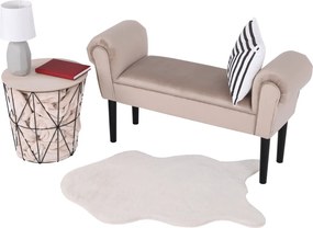 Bancă, catifea Velvet, grej/negru, BURDA