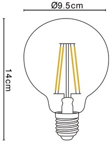 Bec LED E27 7W 750lm 2700K