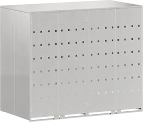 vidaXL Depozitare pentru 3 pubele Wheelie 340 x 77.5 x 115.5 cm