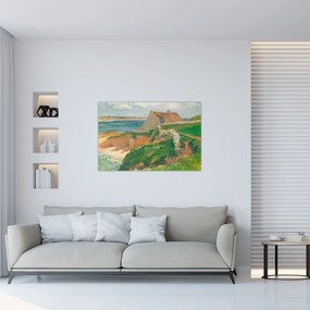 Tablou - Henri Moret, The Island of Raguenez, Brittany, reproducere (90x60 cm)