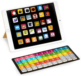 Tabletă magnetică din lemn cu numere