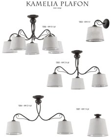 KAMELIA KM K V - Corp de iluminat perete 1xE27/60W/230V