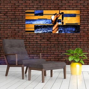 Tablou picturii abstracte (120x50 cm)