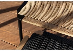 Bancă neagră/în culoare naturală Klupa – Gazzda