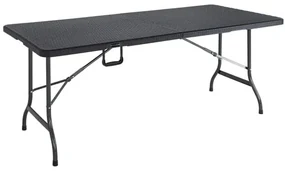 Deuba Masa ratan 180x75x73cm - neagra
