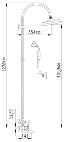 RAV Slezák MK154.5/3 – set de cadă MORAVA cu baterie, crom lucios