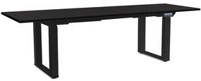 Masă înălțime reglabilă OfficeTech Strong 240 x 80 cm, picioare negre, negru