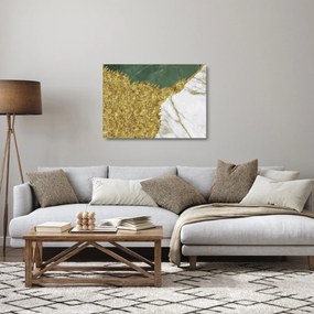 Tablou pe sticlă - Marmură verde N⁰2 (70x50 cm)