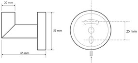 SAPHO XB201 X-Round Cârlig negru, negru