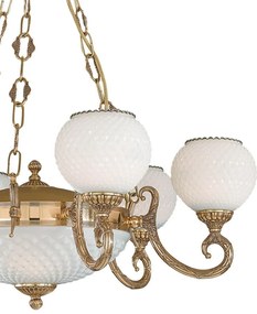 Candelabru clasic din alama 6+2 design italian 8550