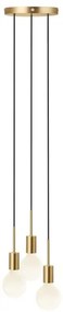 Nordlux - Pendul pe cablu PACO 3xE27/25W/230V, alamă