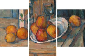 Tablou - Paul Cézanne, Still Life with Milk Jug and Fruit, reproducere (90x60 cm)