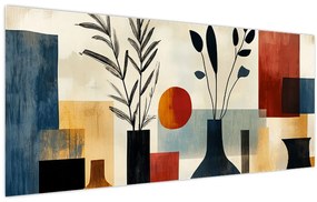 Tablou - Vaze cubiste (120x50 cm)