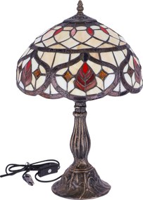 Lampa de masa Tiffany Leaf h 45 cm ,abajur 30 cm