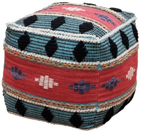Puf multicolor, din bumbac si polistiren, Mariachi