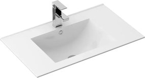 Lavoar incastrat Rea Dafne dreptunghiular finisaj alb lucios 72 cm