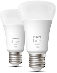 SET 2x bec LED dimabil Philips Hue WHITE E27/9,5W/230V 2700K