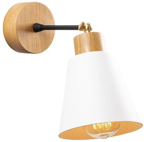 Aplică de perete albă/în culoare naturală Manavgat – Opviq lights