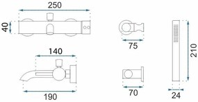 Baterie pentru cada Rea Lungo Grip Titan