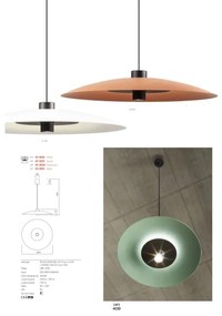 Redo 01-3020-LED LARS lustră suspendată pe cablu, LED/14W/230V + LED/10W, Ø60 cm, CRI90, portocalie