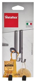 Cârlig pentru baie Metaltex Origin, gri