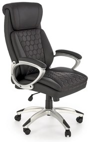 Scaun de birou Thomas piele ecologica negru H122 cm