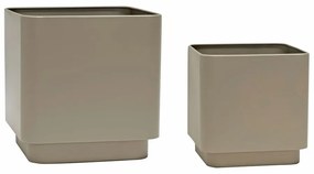 Ghivece 2 buc. din metal Cube – Hübsch