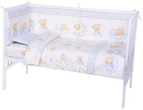 Lenjerie patut cu 4 piese Sleepy Little Bear Crem 015