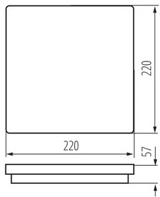 Plafonieră LED de exterior Kanlux 38776 BENO LED/12/18W/230V 3000/3500/4000K IP65 alb