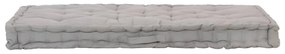 Perne pentru canapea din paleti, 2 buc., gri, bumbac 1, Gri, 120 x 40 x 7 cm  120 x 80 x 10 cm