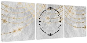Tablou - Design beton (cu ceas) (90x30 cm)