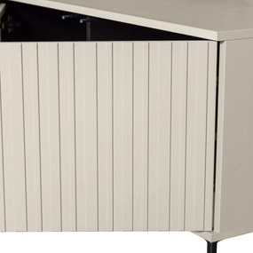 Comodă TV gri deschis din lemn de pin 150x56x44 cm New Gravure – WOOOD