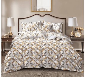 Lenjerie de pat din microfibra CIRELLO maro-gri Dimensiune lenjerie de pat: 70 x 90 cm | 140 x 200 cm