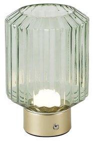Lampa de masa moderna din alama cu sticla verde reincarcabila - Millie