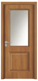Usa Interior din MDF Novo Doors ND10 LUX PREMIUM, Cadru din Lemn Masiv, KIT COMPLET, Toc Reglabil de 10 CM INCLUS, Plinta pe Ambele Parti (Culoare: