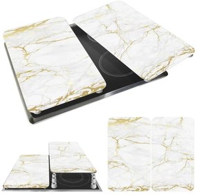 WENKO 53901100 - Capac pentru plită 30x52 cm alb/gri/transparent