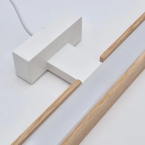 Aplică LED pentru oglindă Brilagi WOODY MIRROR LED/15W/230V IP44 stejar/alb