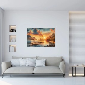 Tablou - Priveliște de pe plajă (90x60 cm)