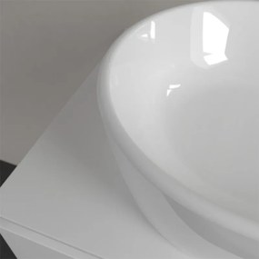 Lavoar pe blat, Villeroy &amp; Boch, Architectura, oval, 60 cm, cu preaplin, alb