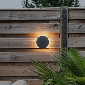 Aplică de perete de design gri 16,5 cm cu LED - Skyf
