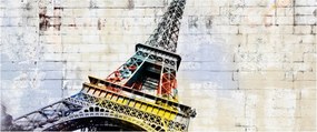 Tablou - Arta digitală a Turnului Eiffel (120x50 cm)