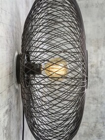 Aplica eco din bambus Cango negru, 60x25cm