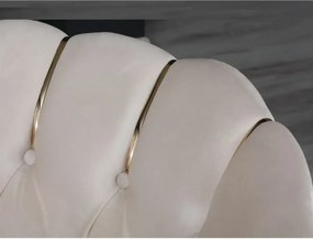 Set canapea Viena 2+1+1Homs textil bej-auriu,30703