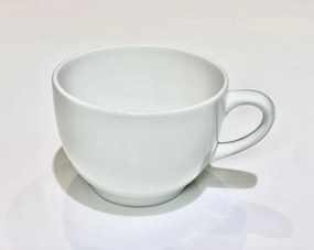 Set 2 Cani Casablanca, glazura alba lucioasa, 350ml